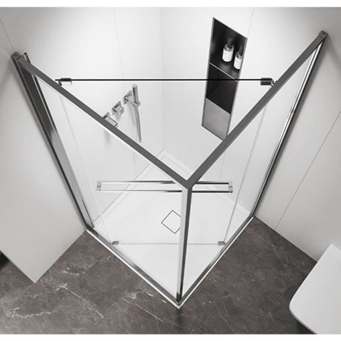 #C-02-43K9001V Tuš kabina COPEN ATLAS PRO 1V 900x900x2000 hrom. staklo 6mm providno 2