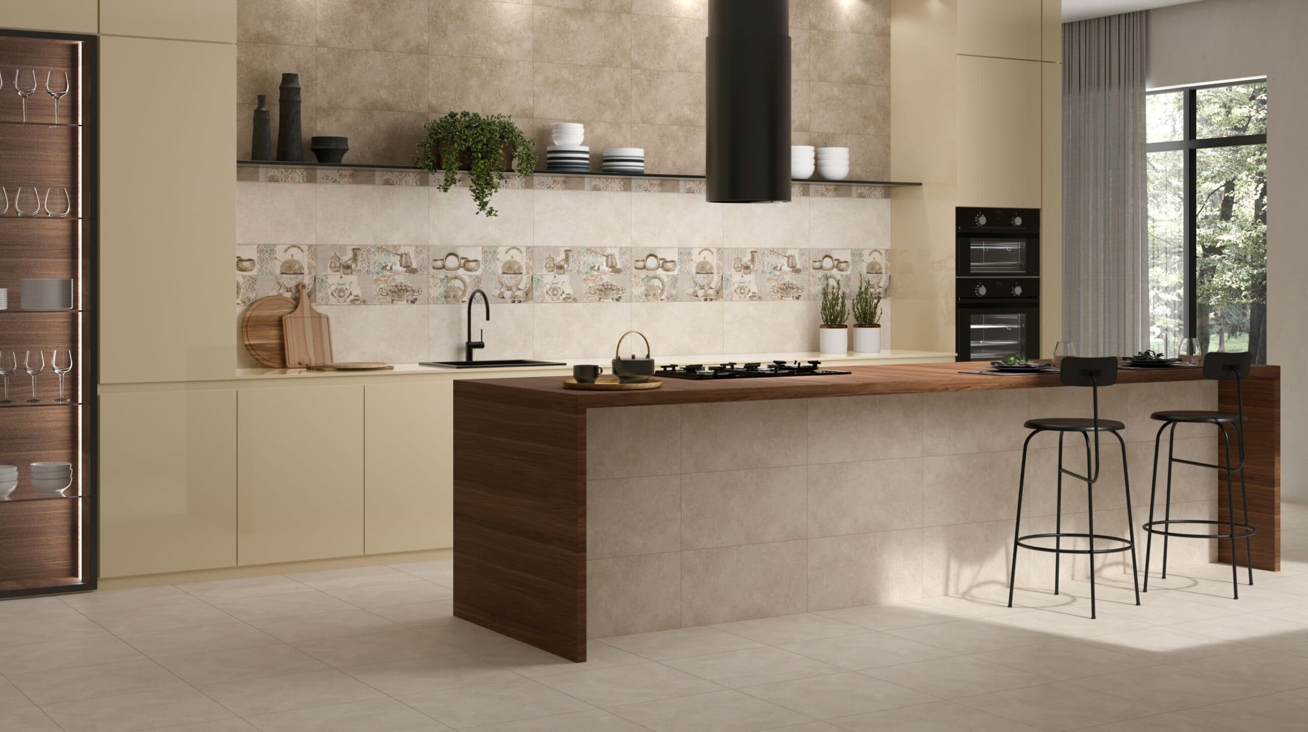 #4642 Zone Light Beige Rectified Floor Tiles 60x60