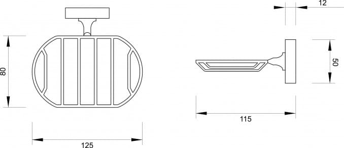#50751 Držač sapuna MINOTTI žičani 2
